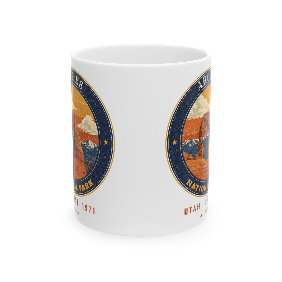 Arches National Park Mug – Vintage Delicate Arch 11oz Coffee Mug – Emblem