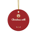 Custom pet name Christmas ceramic ornament, photo 1 of 3