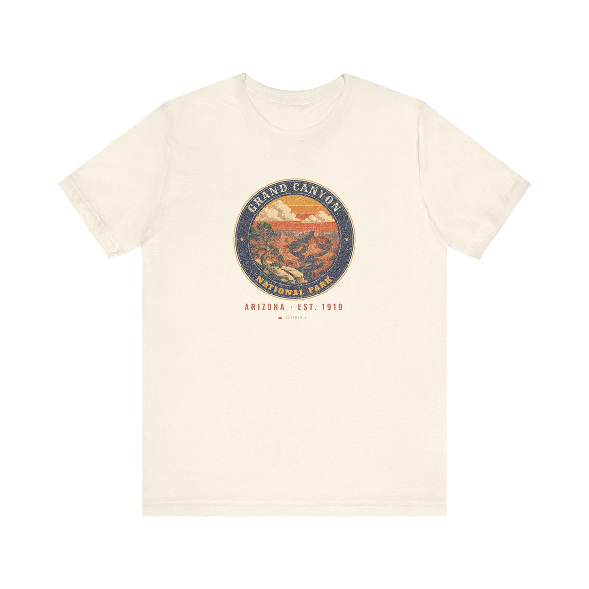 Grand Canyon National Park T-Shirt – Vintage South Rim Tee – Emblem