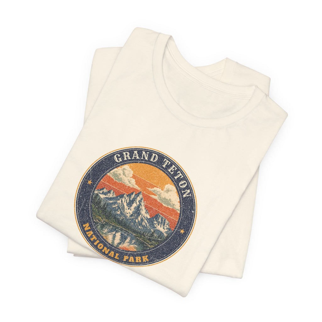 Grand Teton National Park T-Shirt – Vintage Teton Range Tee – Emblem