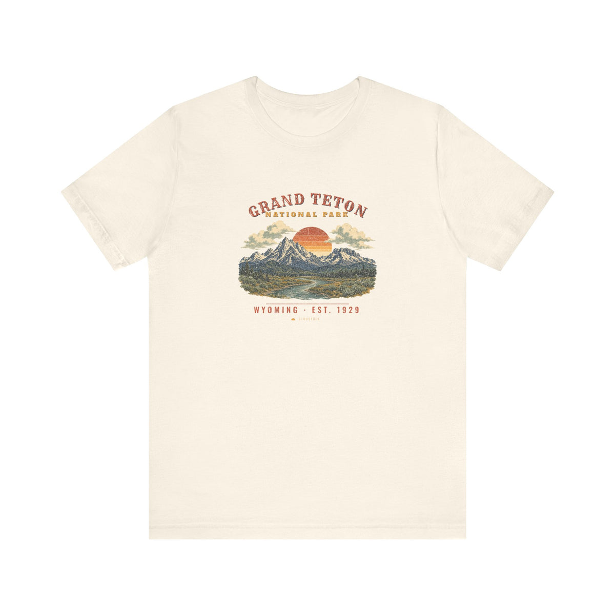 Grand Teton National Park T-Shirt – Vintage Teton Range Tee – Landscape