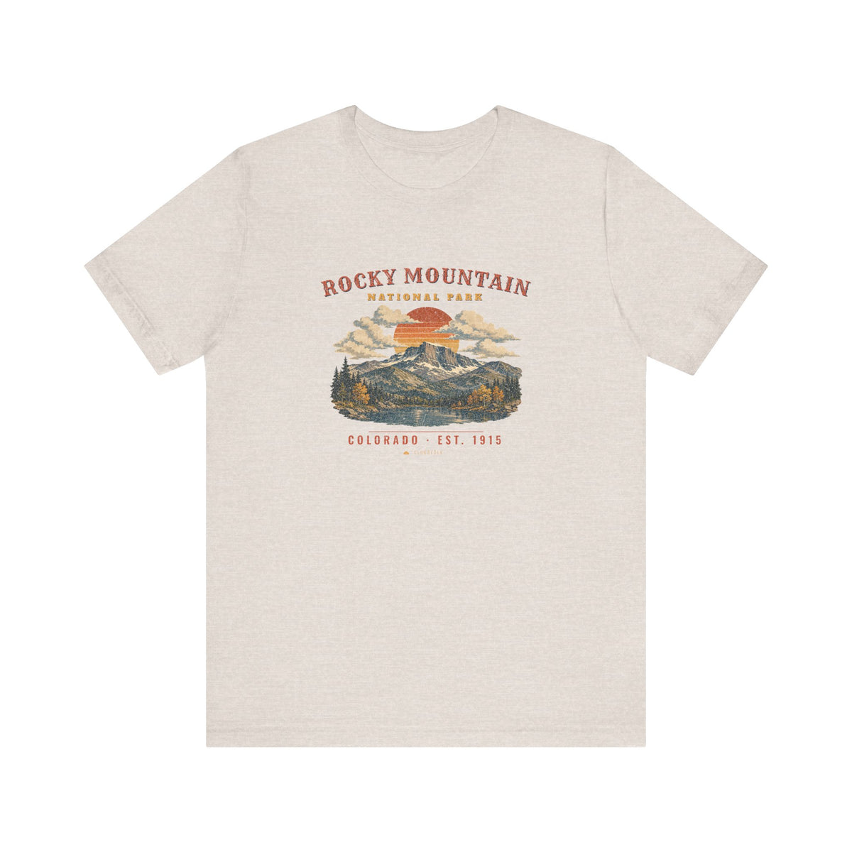 Rocky Mountain National Park T-Shirt – Vintage Longs Peak Tee – Landscape