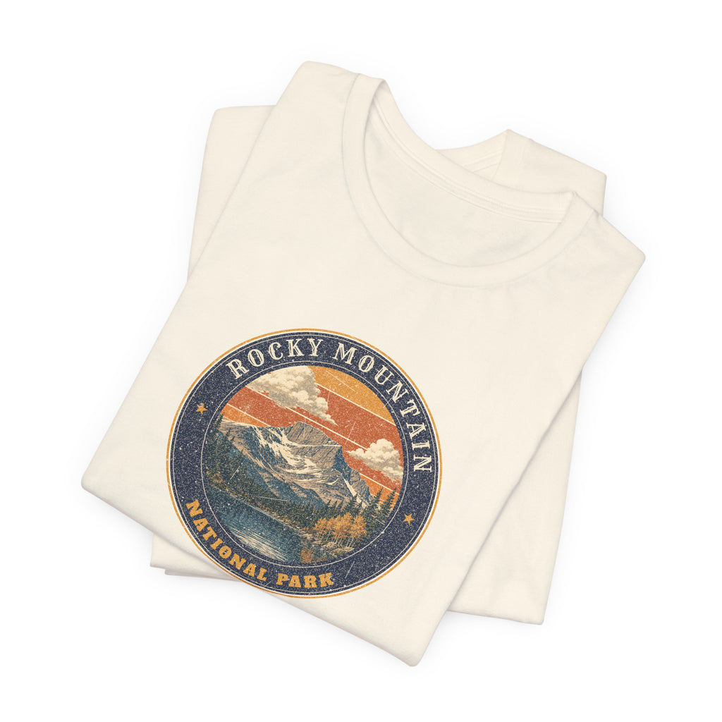 Rocky Mountain National Park T-Shirt – Vintage Longs Peak Tee – Emblem