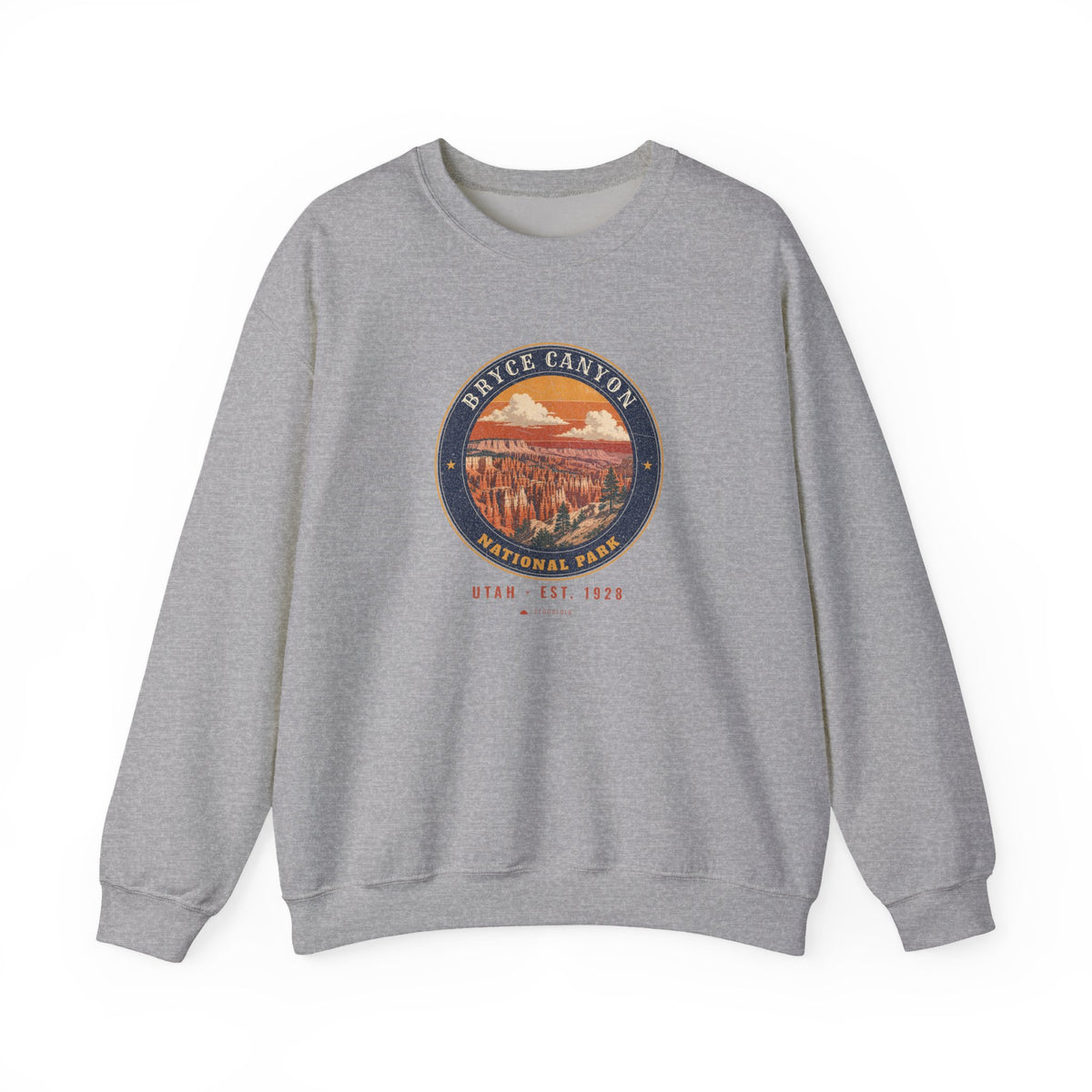 Bryce Canyon National Park Sweatshirt – Vintage Hoodoo Amphitheater Crewneck – Emblem