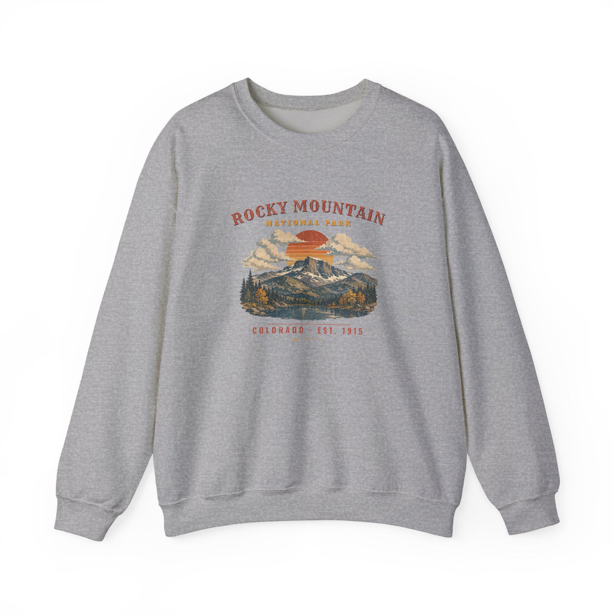 Rocky Mountain National Park Sweatshirt – Vintage Longs Peak Crewneck – Landscape