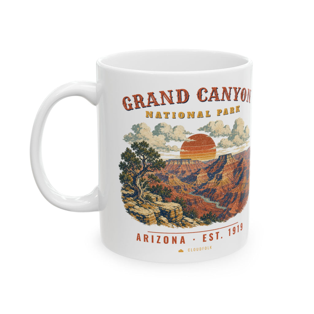 Grand Canyon National Park Mug – Vintage South Rim 11oz Coffee Mug – Landscape