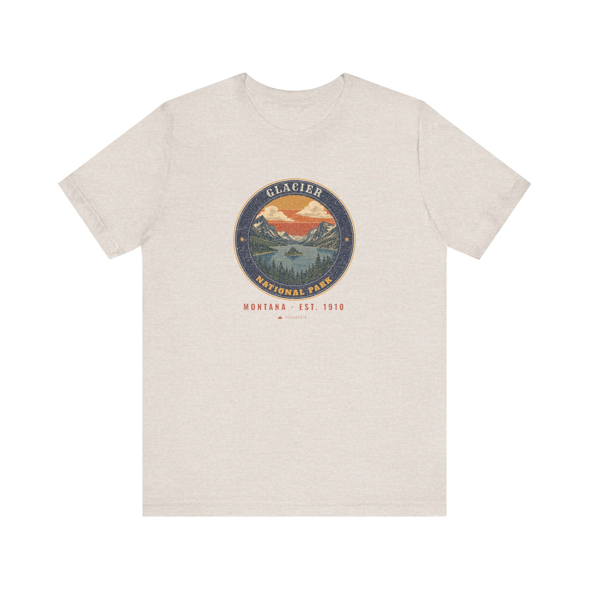 Glacier National Park T-Shirt – Vintage St. Mary Lake Tee – Emblem