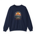 Grand Teton National Park crewneck sweatshirt, vintage Teton Range design in the emblem style, photo 4 of 5