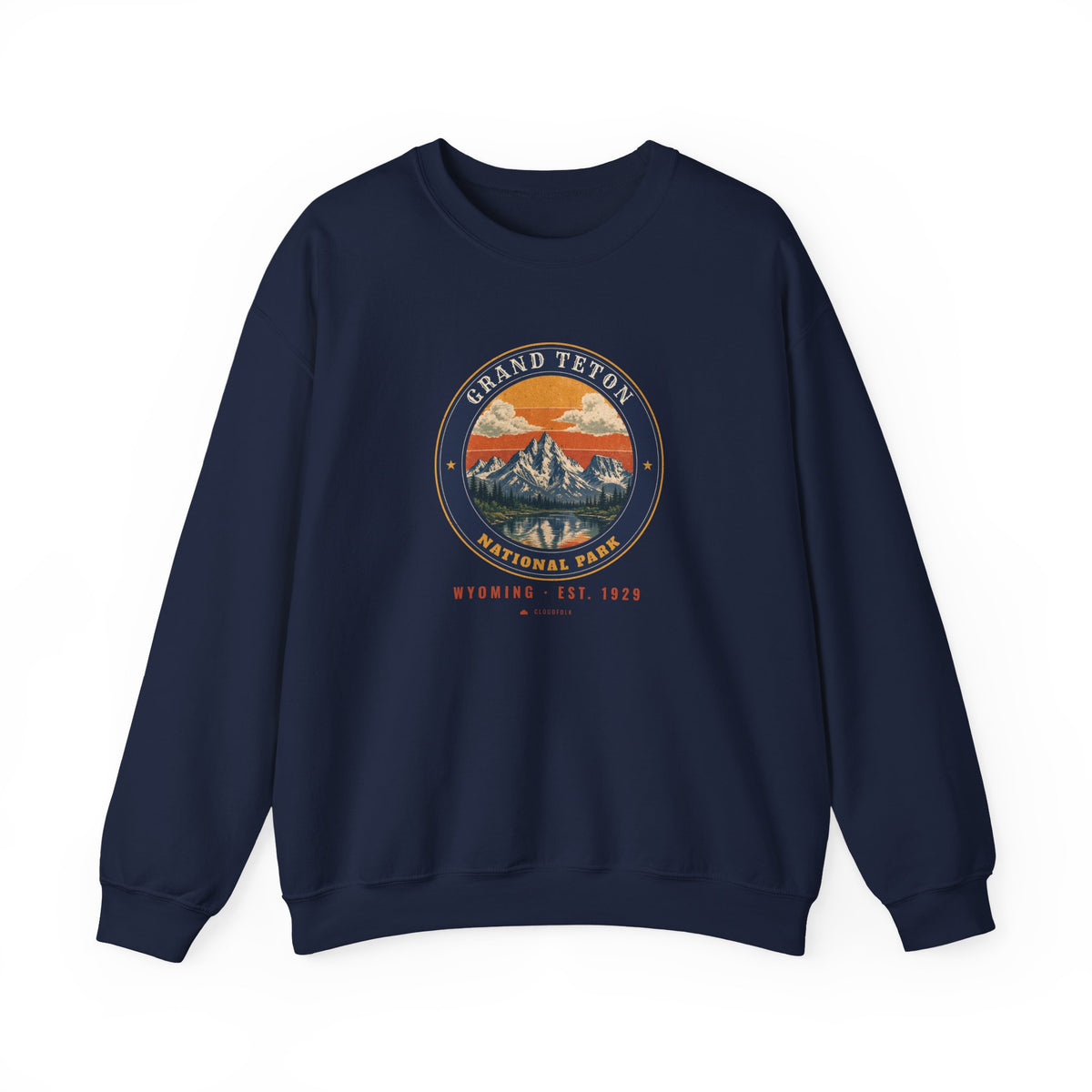 Grand Teton National Park Sweatshirt – Vintage Teton Range Crewneck – Emblem