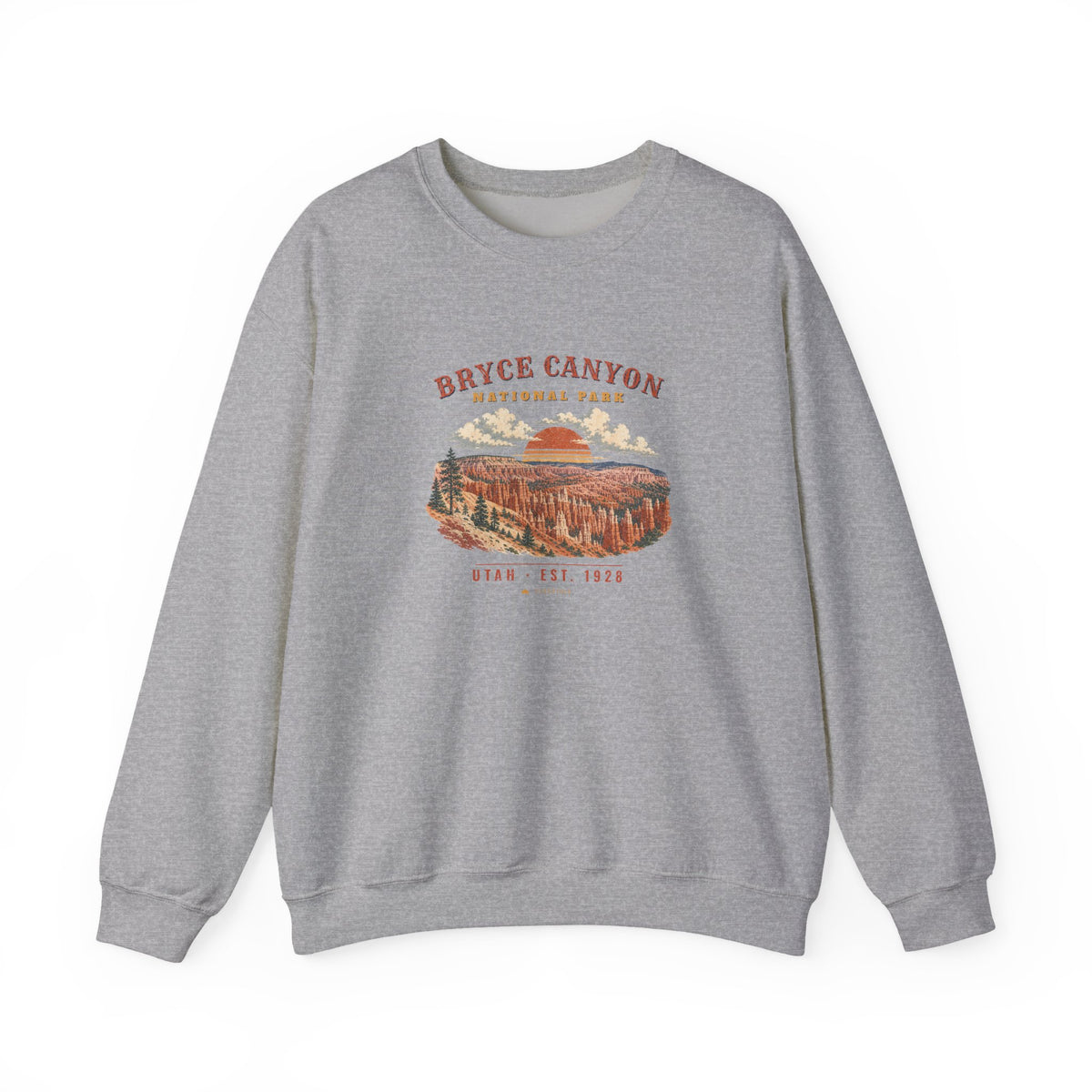 Bryce Canyon National Park Sweatshirt – Vintage Hoodoo Amphitheater Crewneck – Landscape