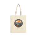 Great Smoky Mountains National Park Tote Bag – Vintage Misty Ridges Natural Canvas Tote – Emblem