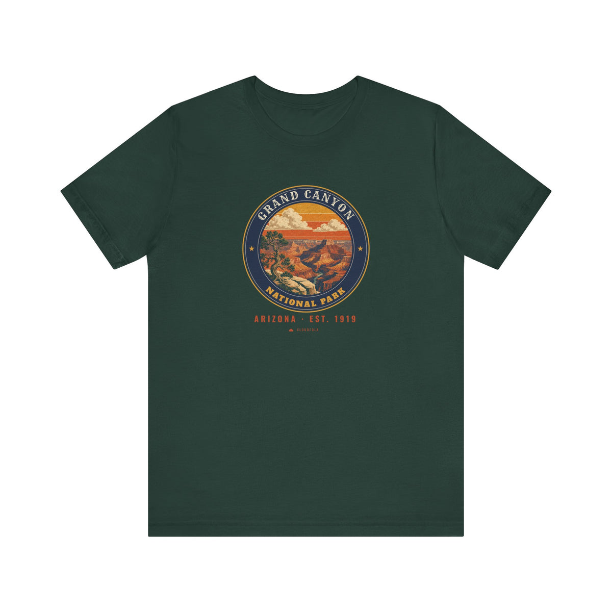Grand Canyon National Park T-Shirt – Vintage South Rim Tee – Emblem