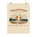 Yellowstone National Park Poster – Vintage Geyser Basin 18x24 Art Print – Landscape