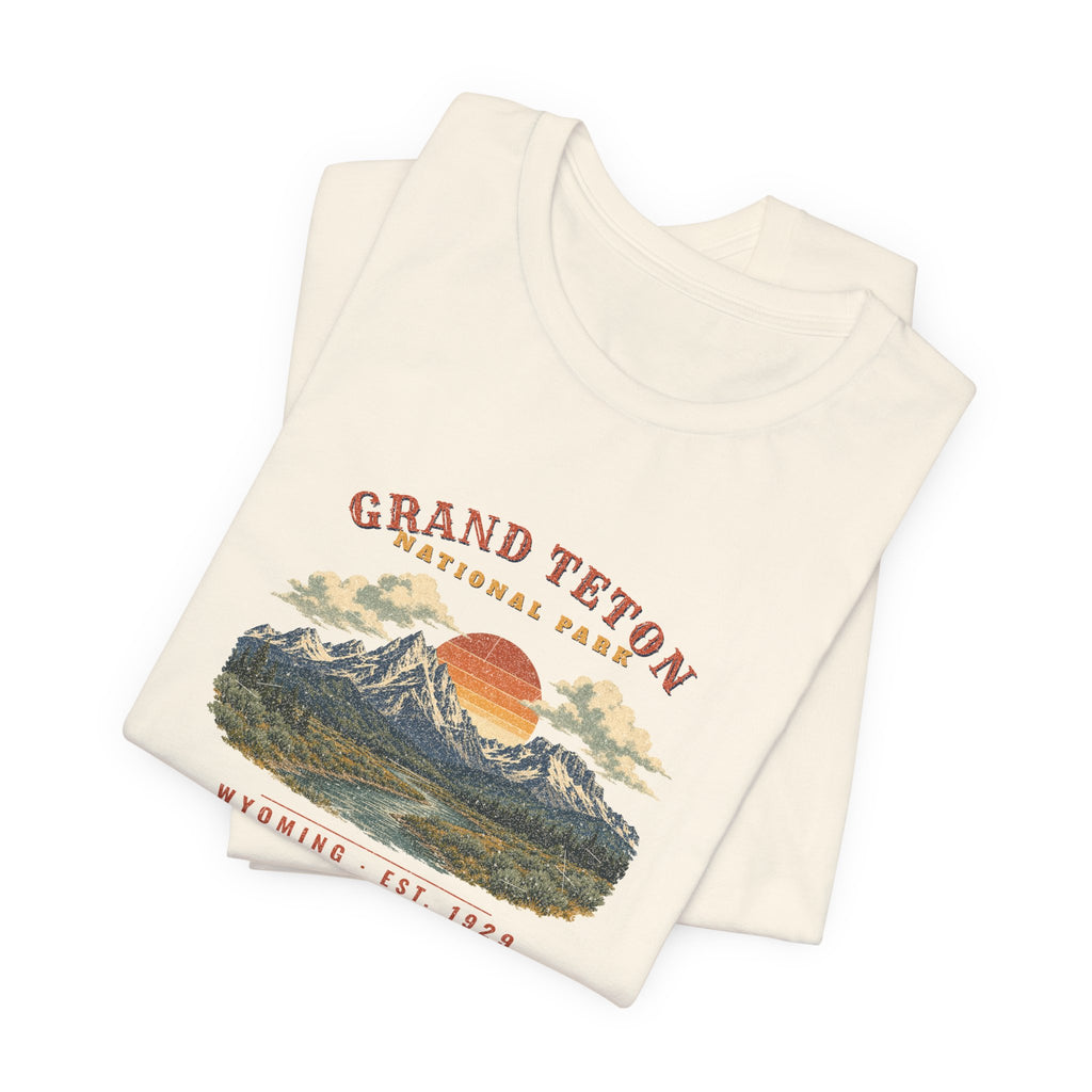 Grand Teton National Park T-Shirt – Vintage Teton Range Tee – Landscape