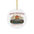 Rocky Mountain National Park Ornament – Vintage Longs Peak Ceramic Christmas Ornament – Landscape