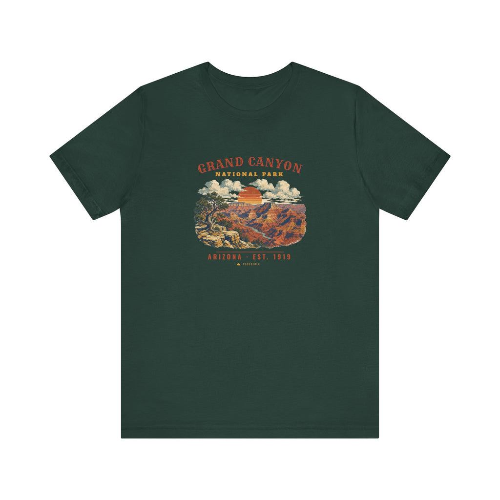 Grand Canyon National Park T-Shirt – Vintage South Rim Tee – Landscape