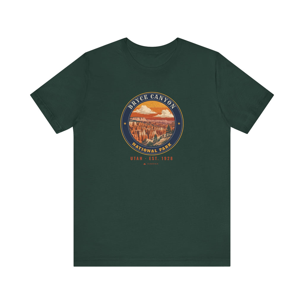 Bryce Canyon National Park T-Shirt – Vintage Hoodoo Amphitheater Tee – Emblem