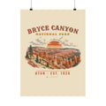 Bryce Canyon National Park Poster – Vintage Hoodoo Amphitheater 18x24 Art Print – Landscape