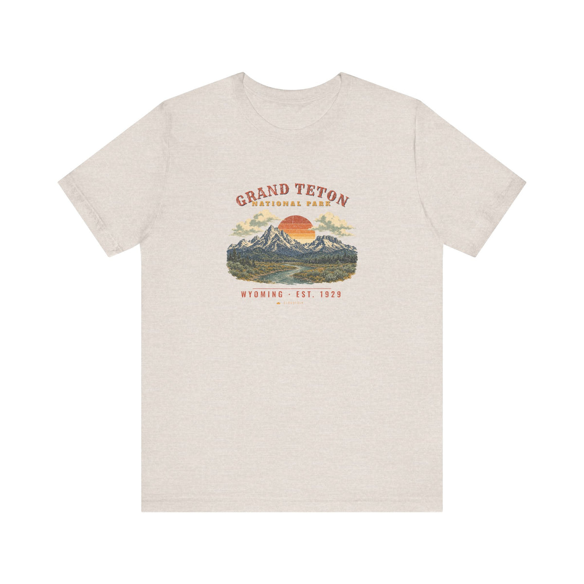 Grand Teton National Park T-Shirt – Vintage Teton Range Tee – Landscape