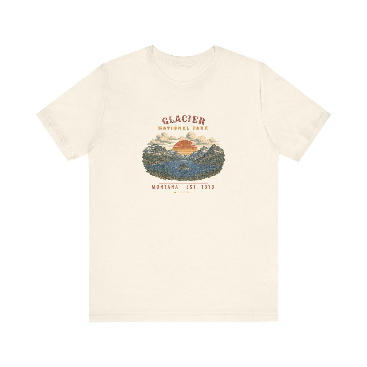 Glacier National Park T-Shirt – Vintage St. Mary Lake Tee – Landscape