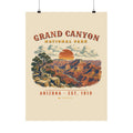 Grand Canyon National Park Poster – Vintage South Rim 18x24 Art Print – Landscape