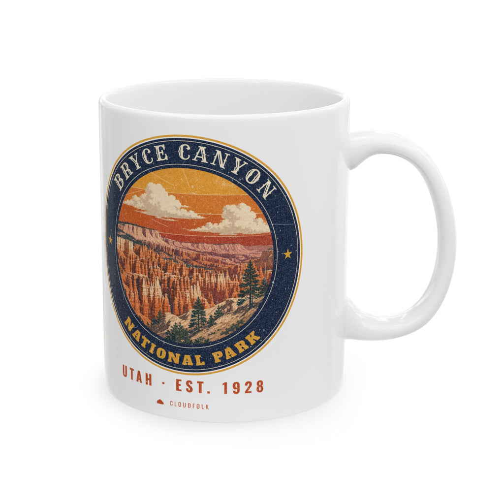 Bryce Canyon National Park Mug – Vintage Hoodoo Amphitheater 11oz Coffee Mug – Emblem
