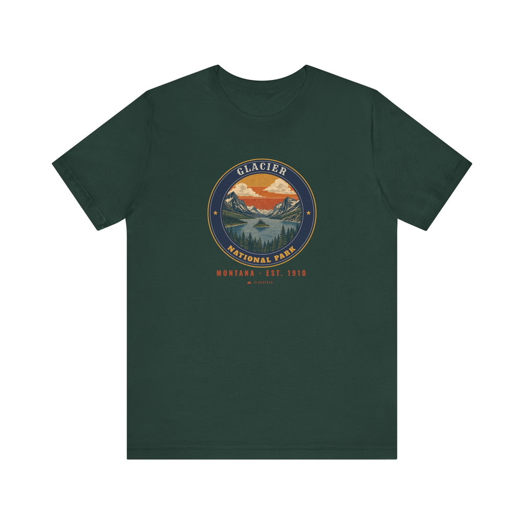 Glacier National Park T-Shirt – Vintage St. Mary Lake Tee – Emblem