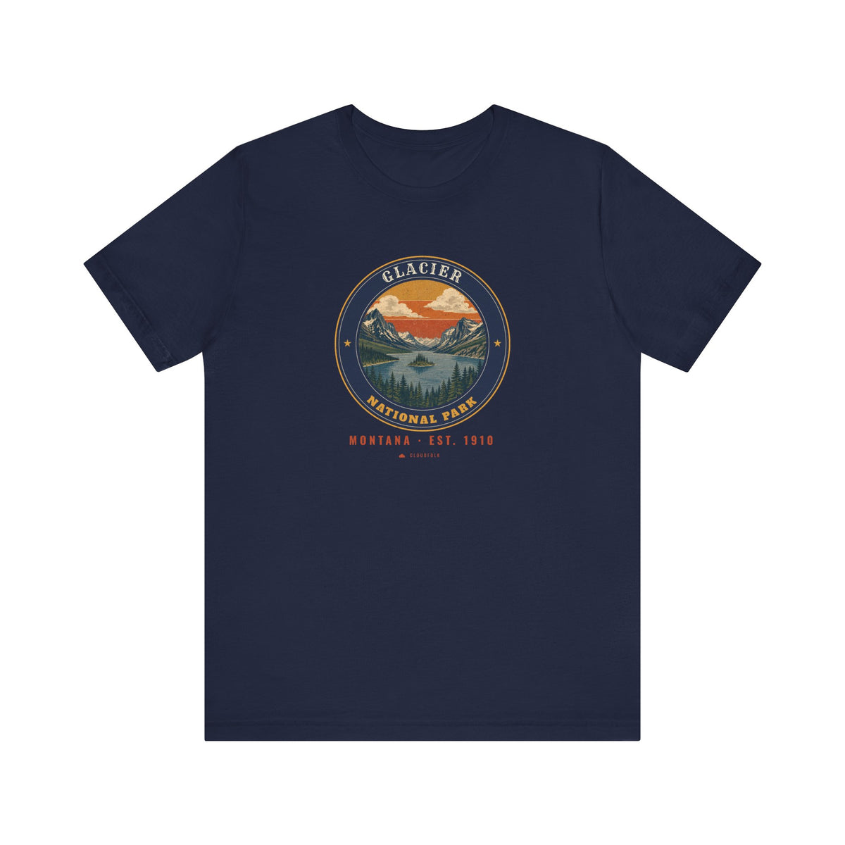 Glacier National Park T-Shirt – Vintage St. Mary Lake Tee – Emblem