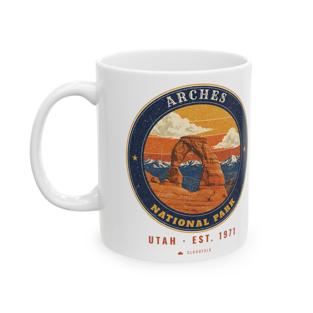 Arches National Park Mug – Vintage Delicate Arch 11oz Coffee Mug – Emblem