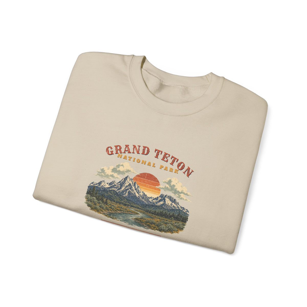 Grand Teton National Park Sweatshirt – Vintage Teton Range Crewneck – Landscape