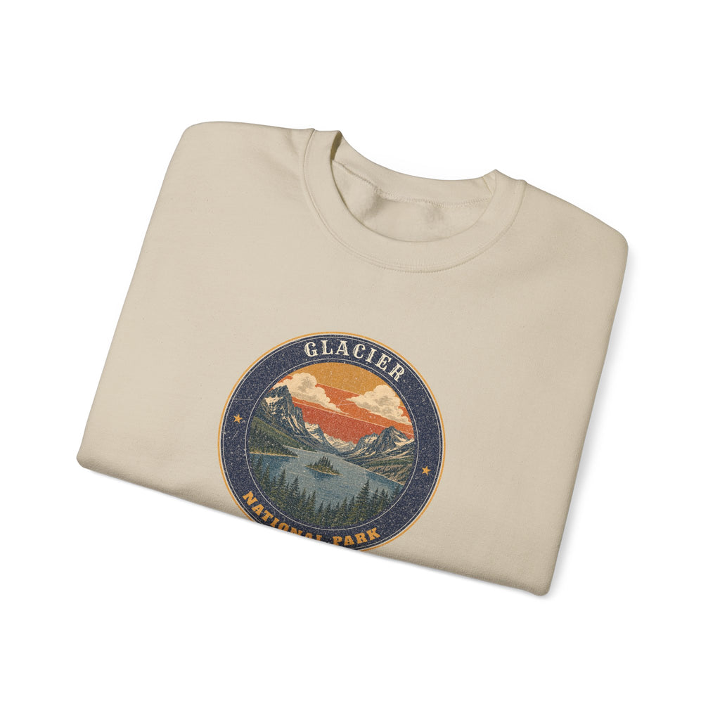 Glacier National Park Sweatshirt – Vintage St. Mary Lake Crewneck – Emblem