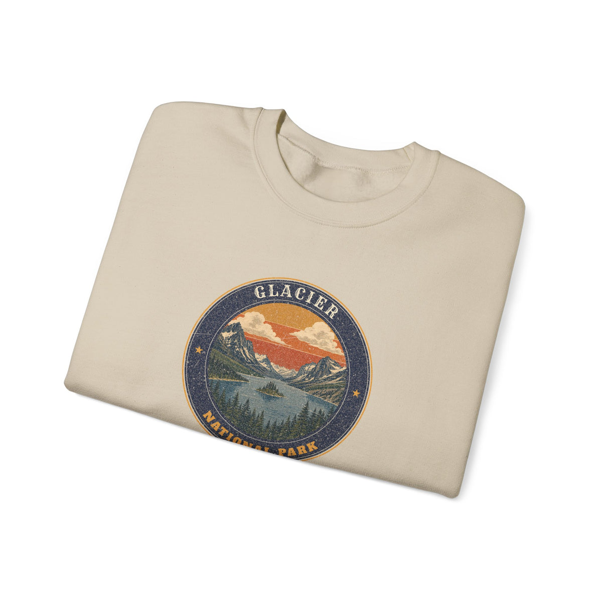 Glacier National Park Sweatshirt – Vintage St. Mary Lake Crewneck – Emblem
