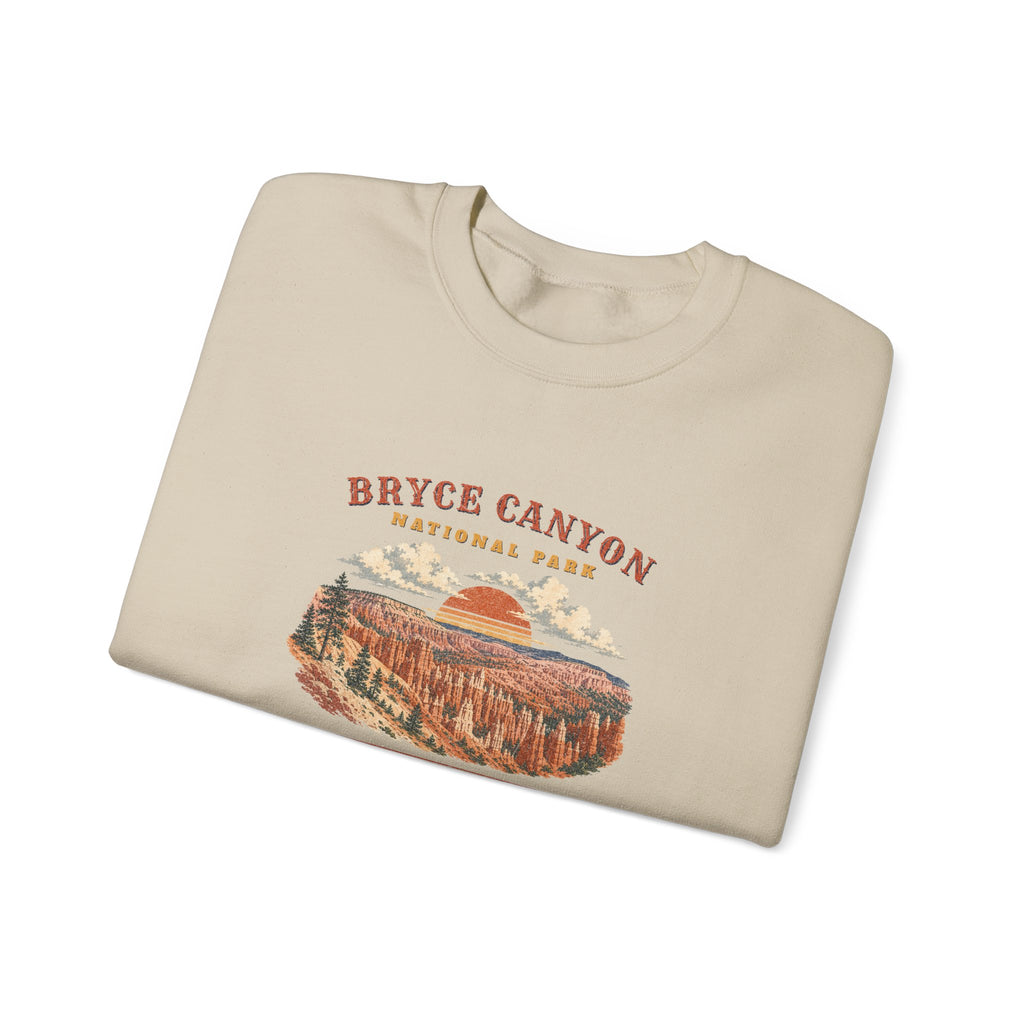 Bryce Canyon National Park Sweatshirt – Vintage Hoodoo Amphitheater Crewneck – Landscape