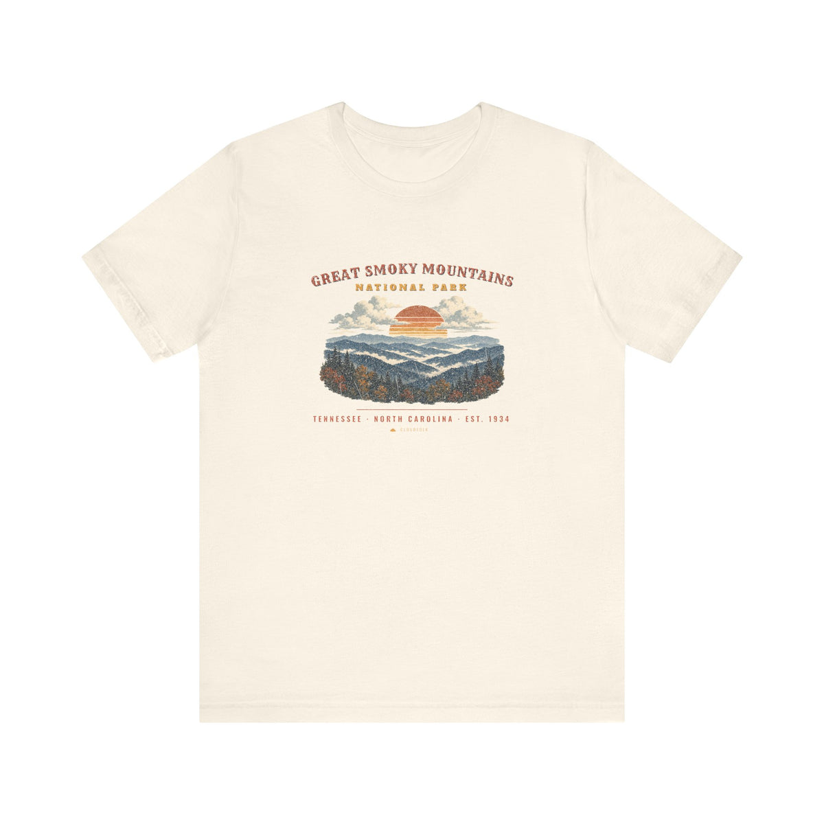 Great Smoky Mountains National Park T-Shirt – Vintage Misty Ridges Tee – Landscape