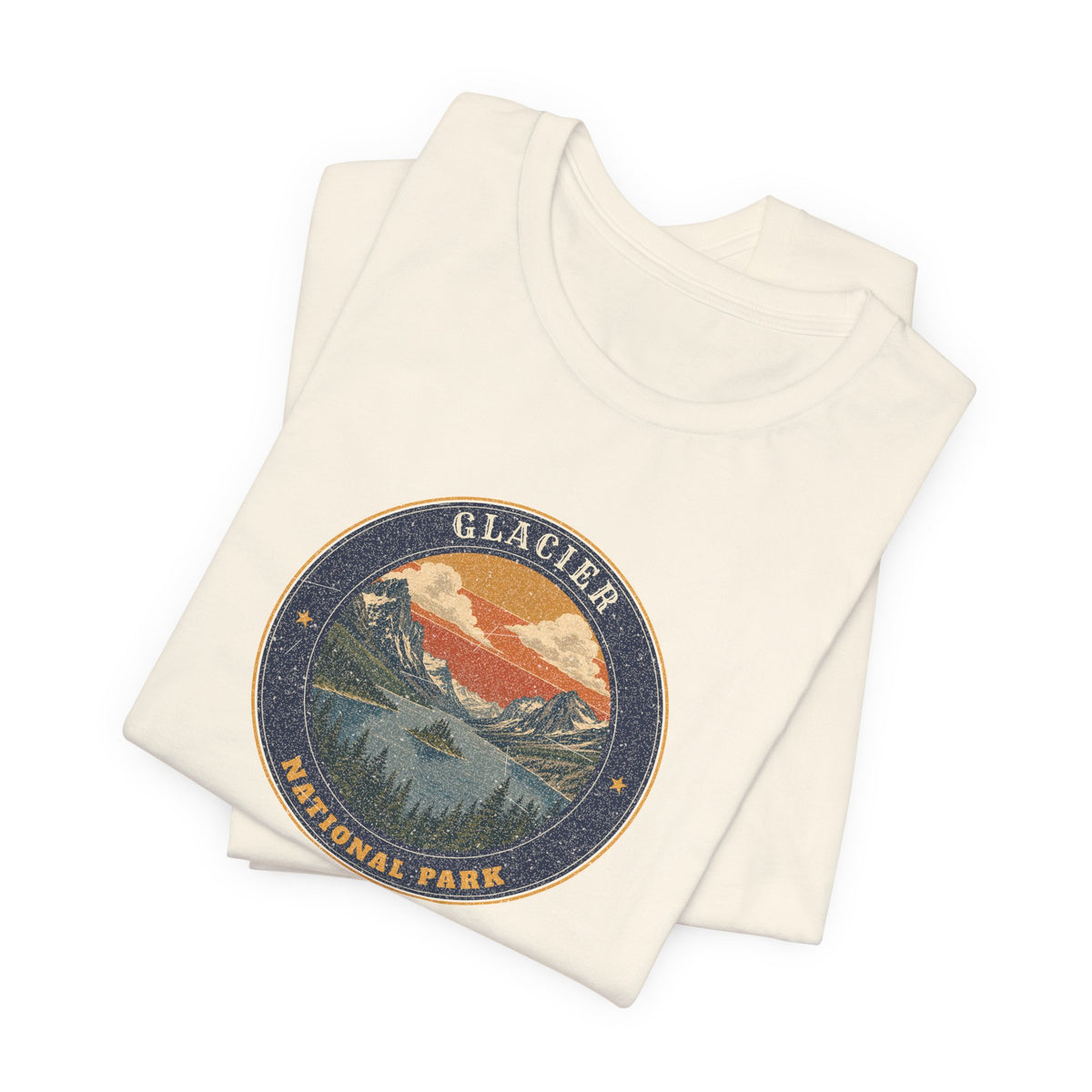 Glacier National Park T-Shirt – Vintage St. Mary Lake Tee – Emblem