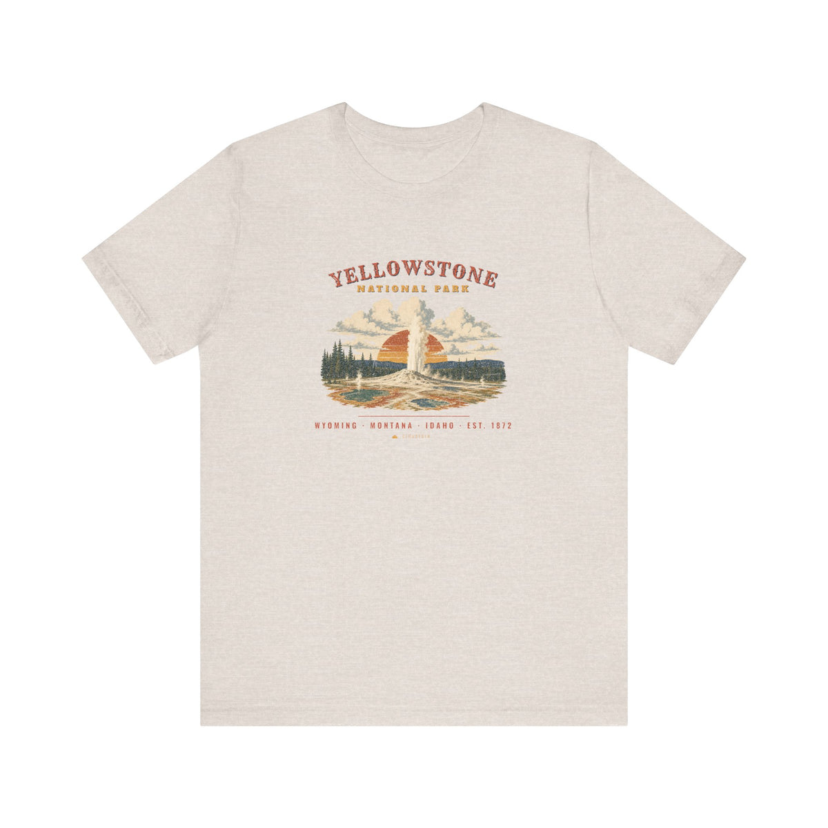 Yellowstone National Park T-Shirt – Vintage Geyser Basin Tee – Landscape