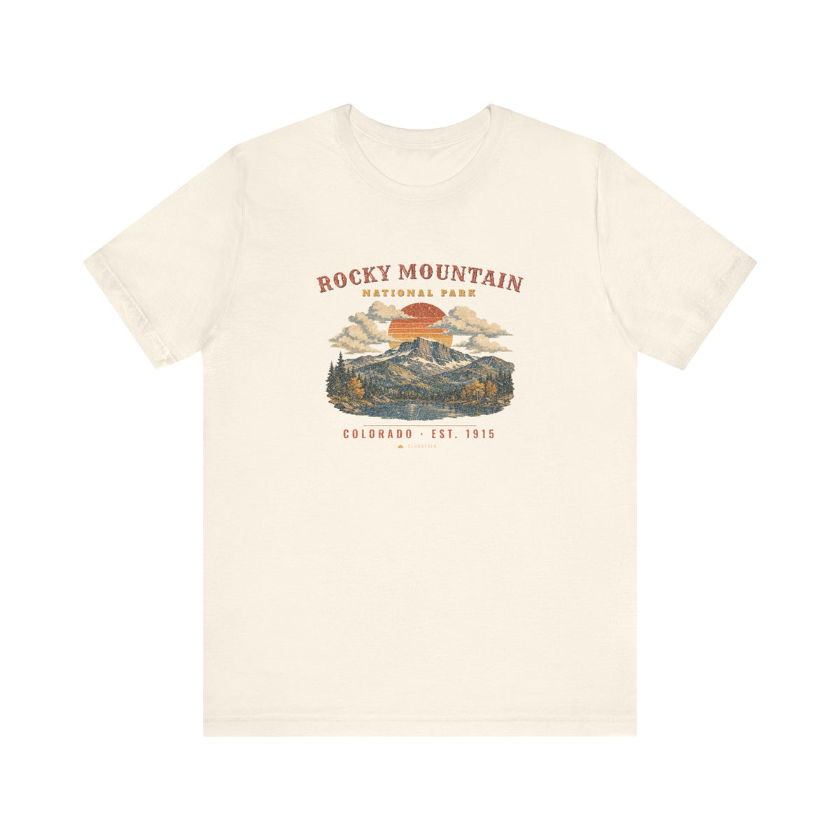 Rocky Mountain National Park T-Shirt – Vintage Longs Peak Tee – Landscape