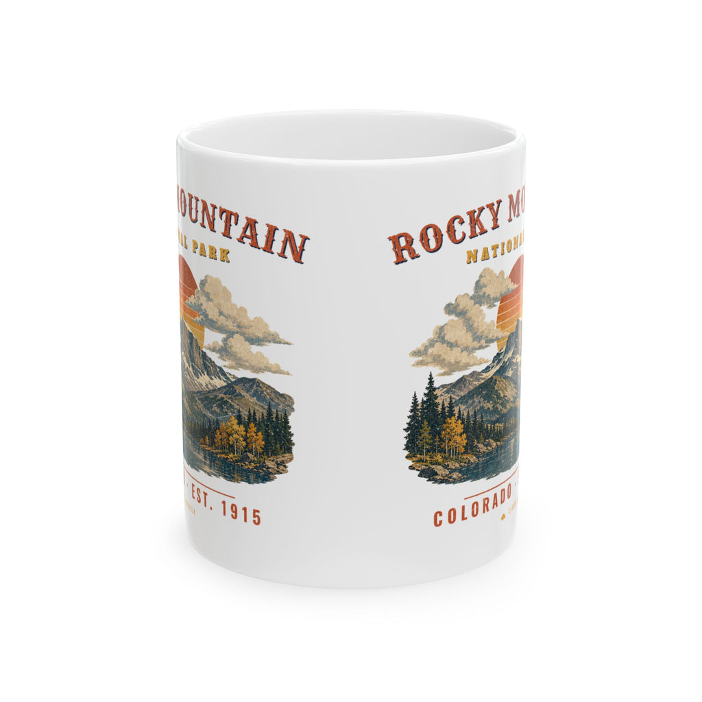 Rocky Mountain National Park Mug – Vintage Longs Peak 11oz Coffee Mug – Landscape