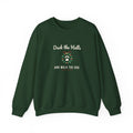 Funny Dog Christmas Sweatshirt, Deck the Halls Paw Wreath Crewneck