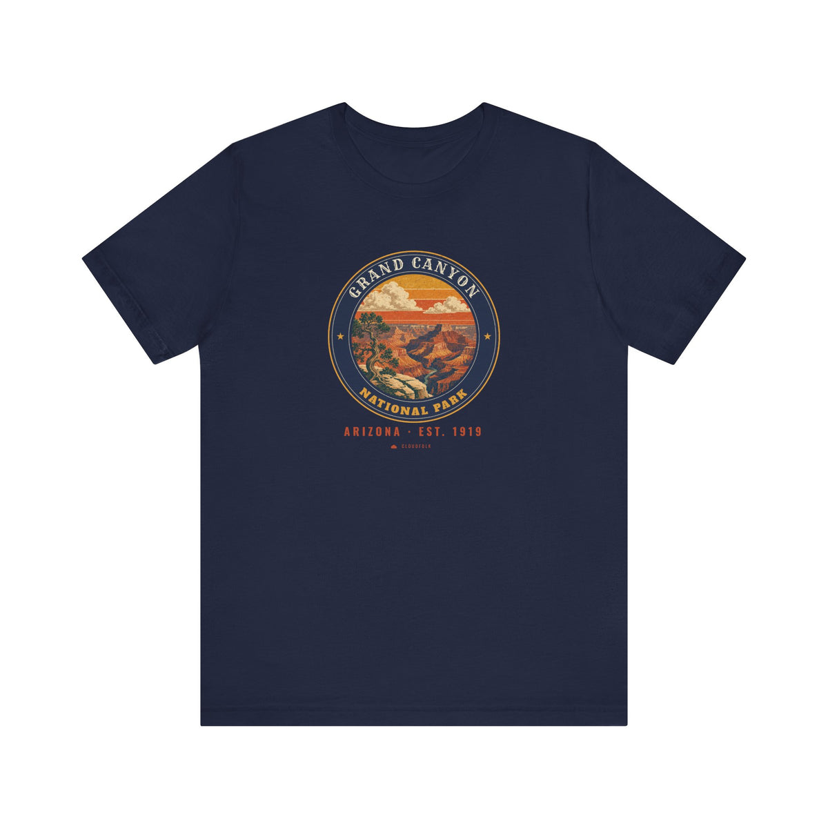 Grand Canyon National Park T-Shirt – Vintage South Rim Tee – Emblem
