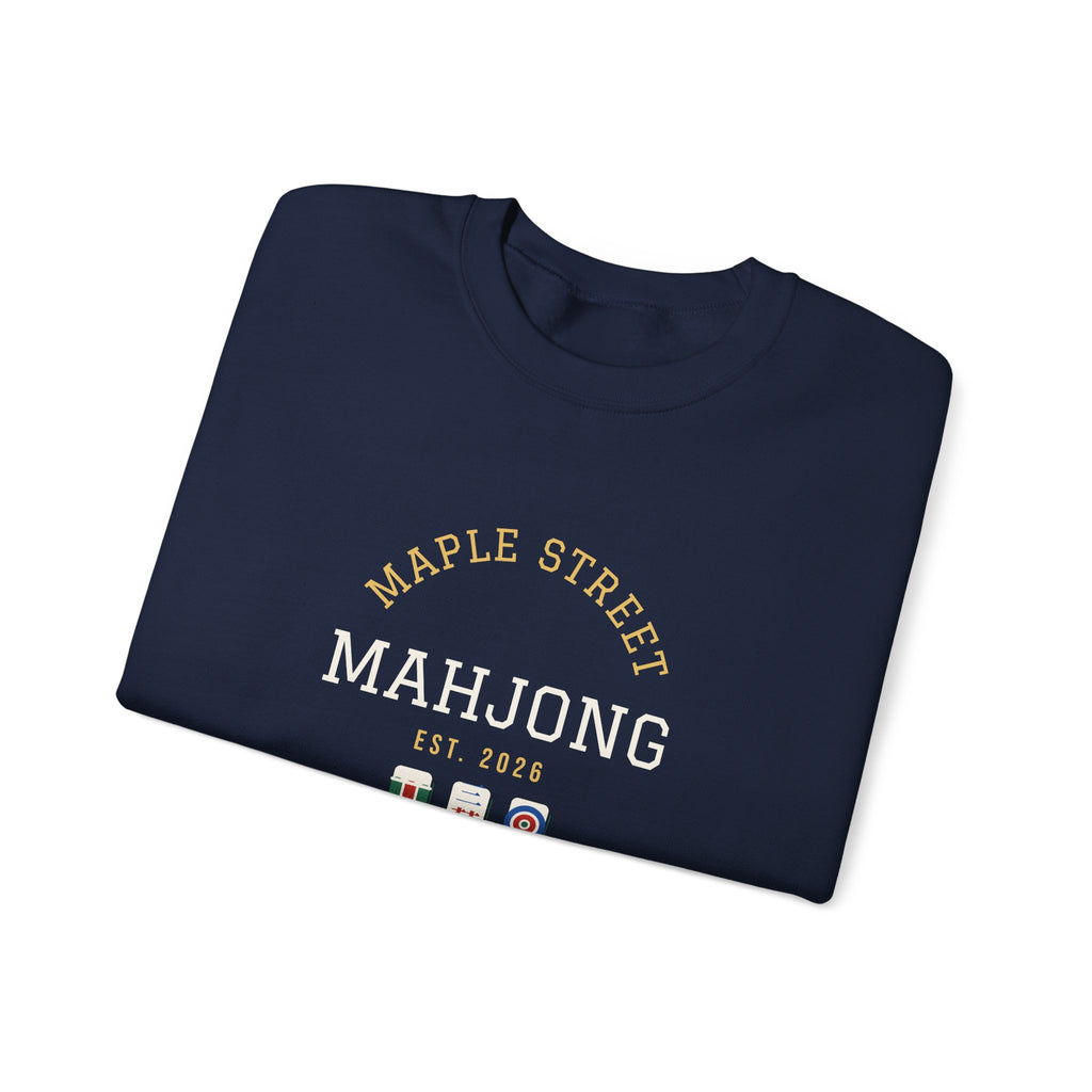 Personalized Mahjong Club Sweatshirt, Custom Group Name Unisex Crewneck