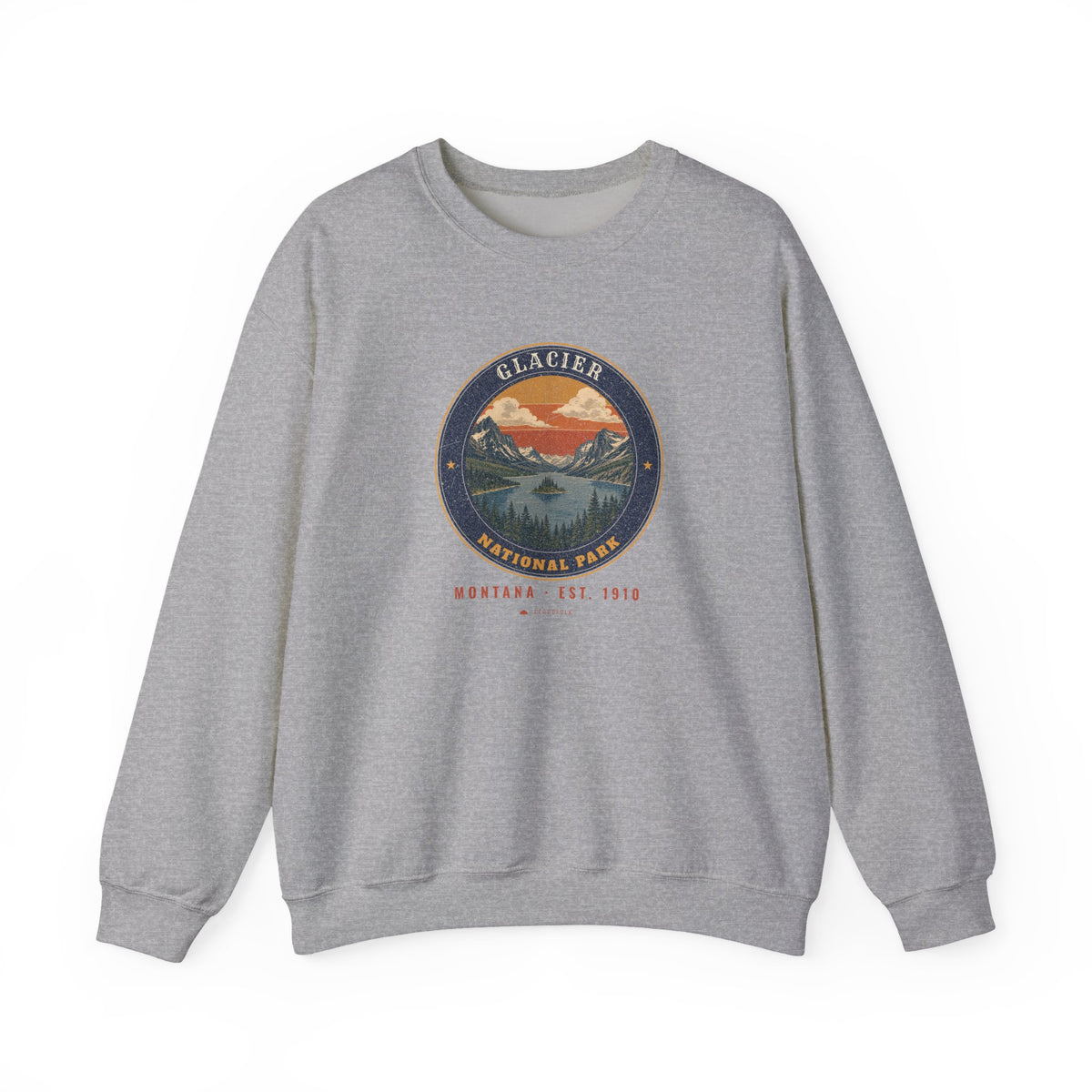 Glacier National Park Sweatshirt – Vintage St. Mary Lake Crewneck – Emblem