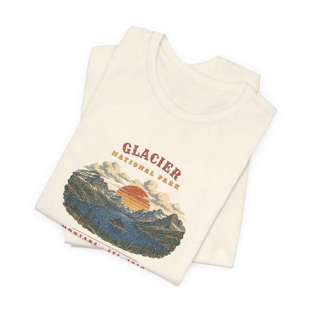 Glacier National Park T-Shirt – Vintage St. Mary Lake Tee – Landscape