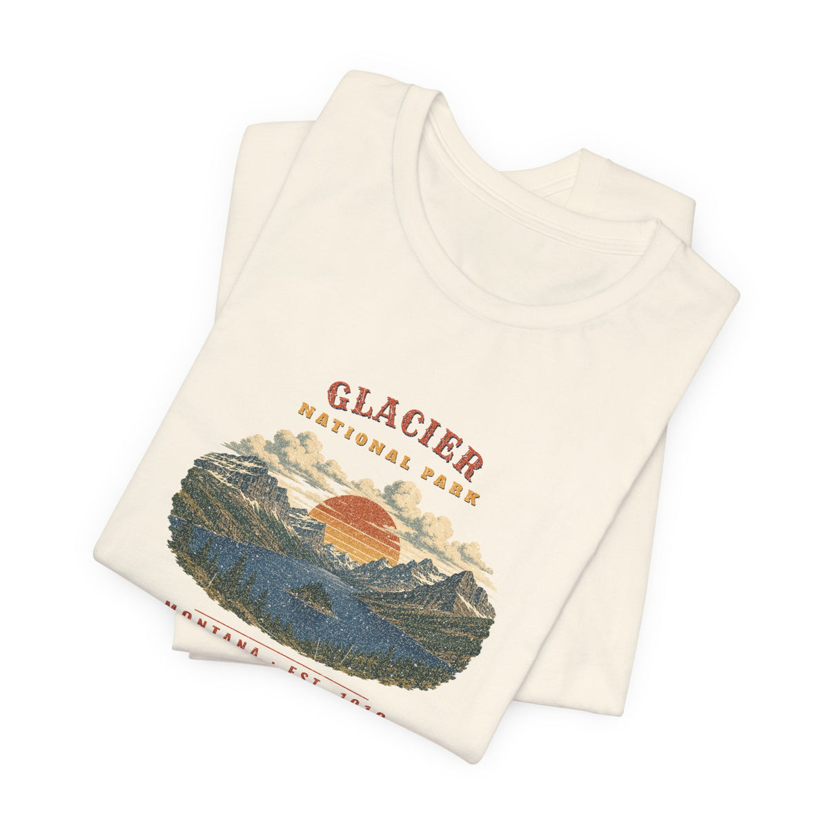 Glacier National Park T-Shirt – Vintage St. Mary Lake Tee – Landscape