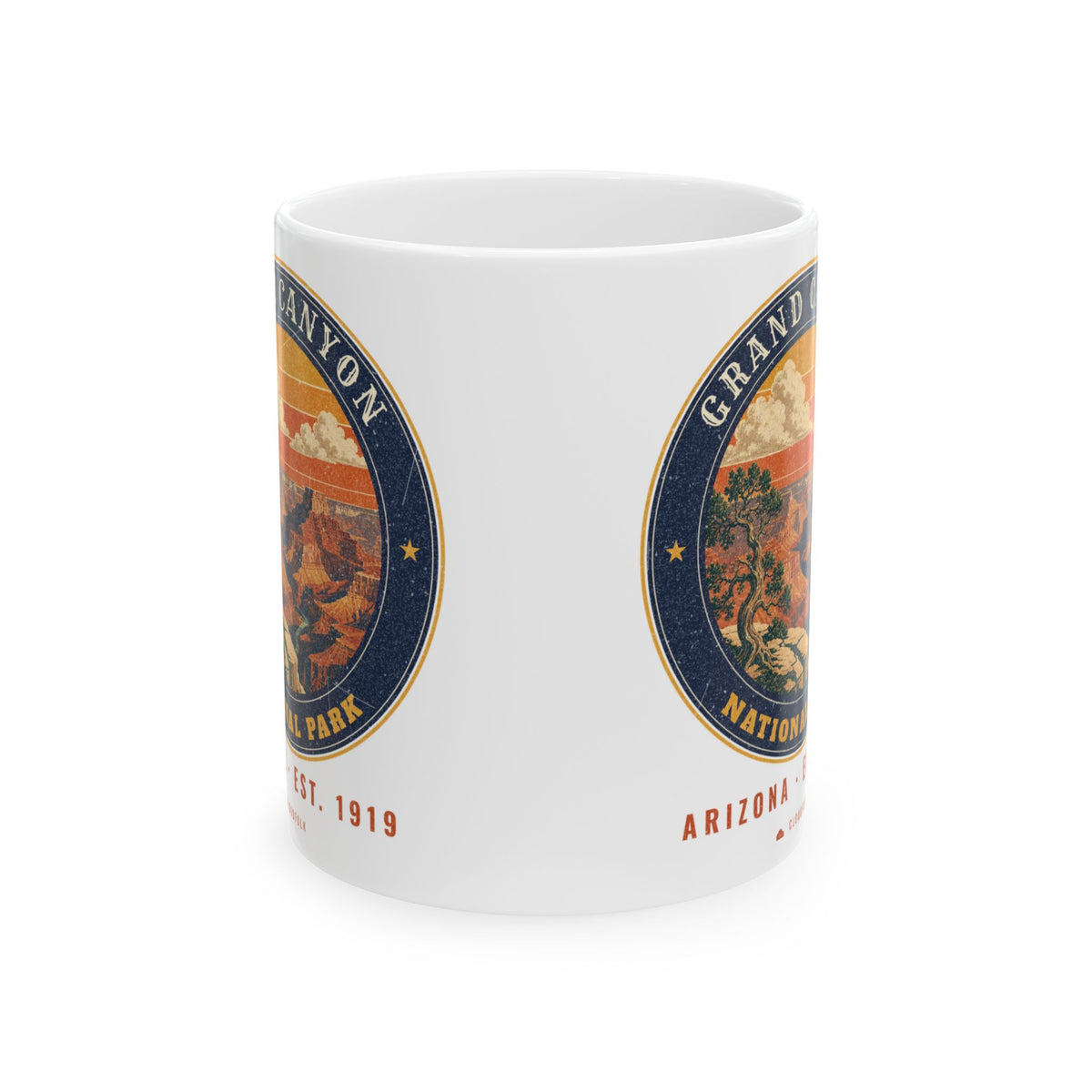 Grand Canyon National Park Mug – Vintage South Rim 11oz Coffee Mug – Emblem