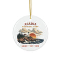 Acadia National Park Ornament – Vintage Lighthouse Coast Ceramic Christmas Ornament – Landscape