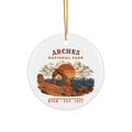 Arches National Park Ornament – Vintage Delicate Arch Ceramic Christmas Ornament – Landscape
