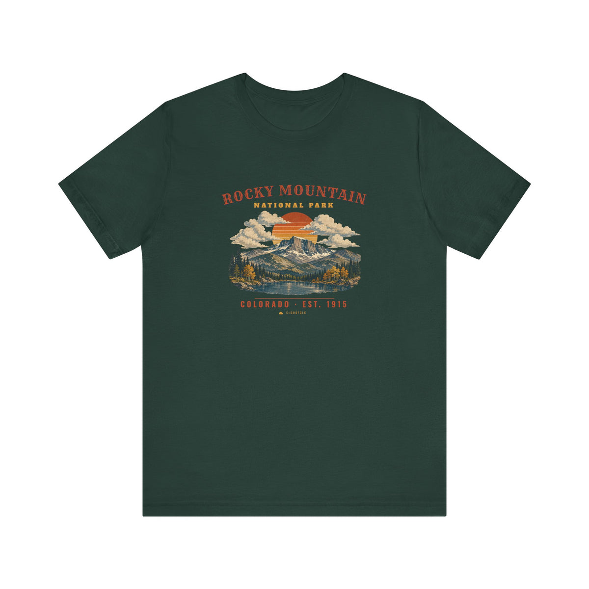 Rocky Mountain National Park T-Shirt – Vintage Longs Peak Tee – Landscape