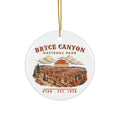 Bryce Canyon National Park Ornament – Vintage Hoodoo Amphitheater Ceramic Christmas Ornament – Landscape
