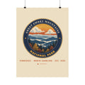 Great Smoky Mountains National Park Poster – Vintage Misty Ridges 18x24 Art Print – Emblem